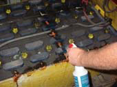 corrosion remover in use