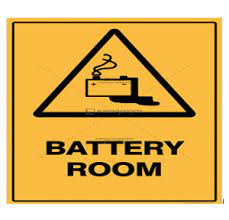 Battery Room Sign